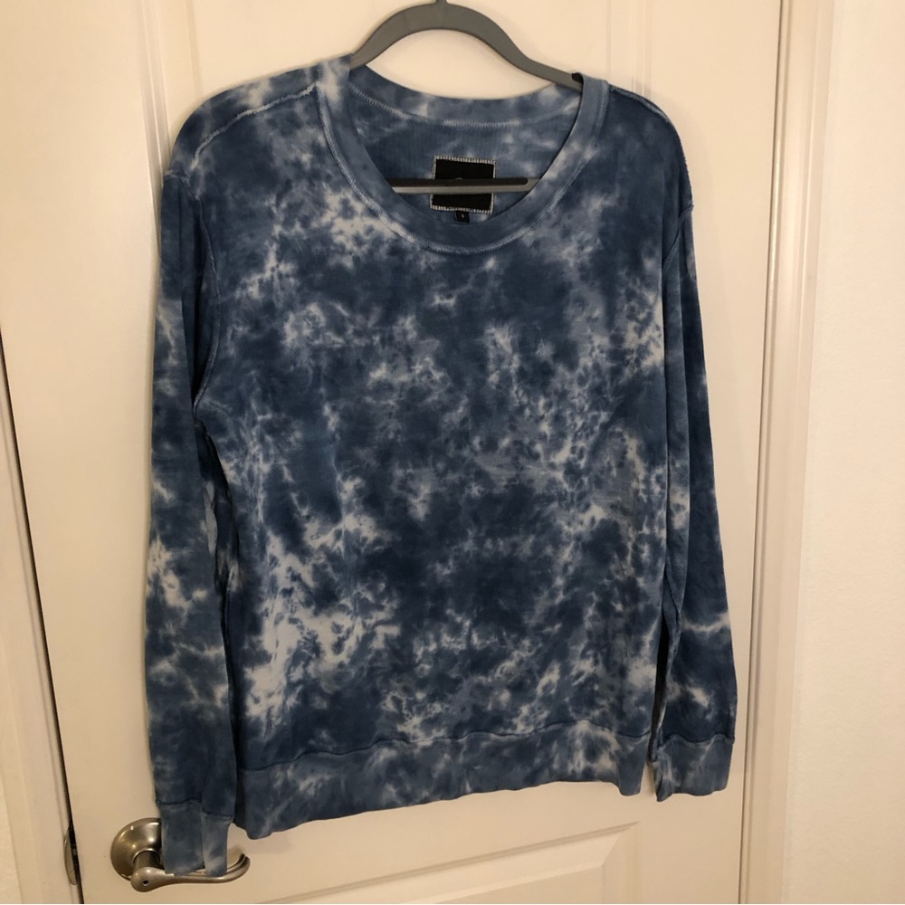 RAILS  Tie Dye Sweatshirt Blue crew Neck relaxed small roomy made USA